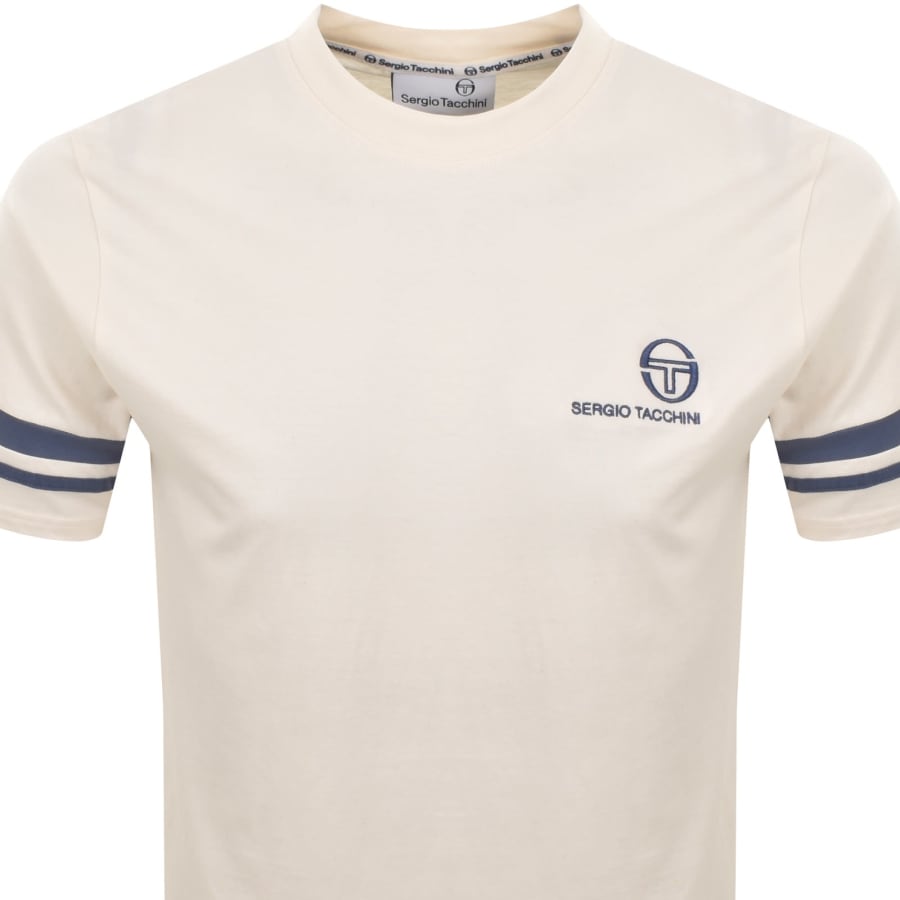 Image number 2 for Sergio Tacchini Frankie T Shirt Off White