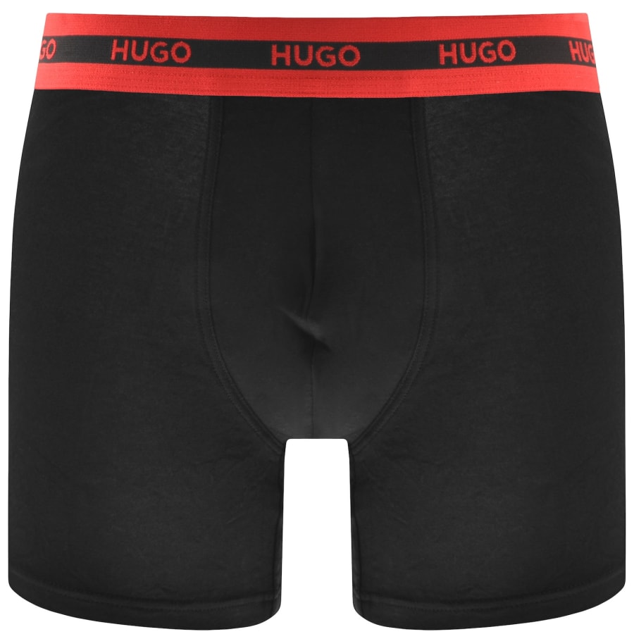 Image number 2 for HUGO 3 Pack Boxer Briefs Black
