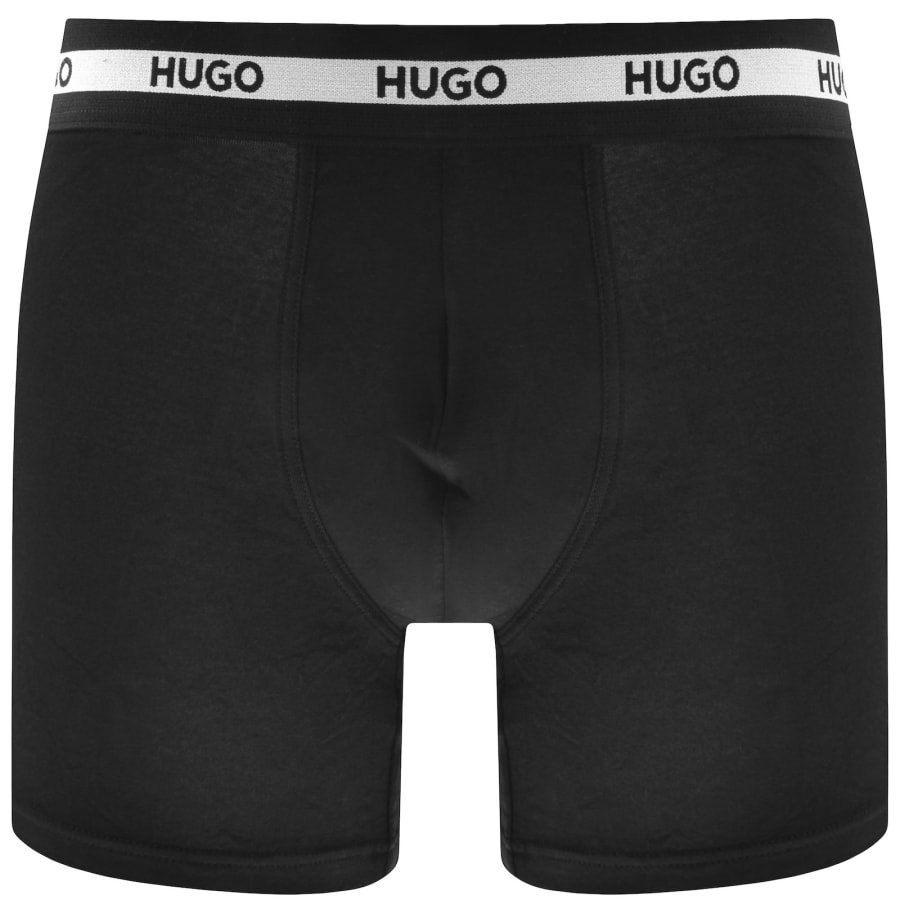 Image number 3 for HUGO 3 Pack Boxer Briefs Black