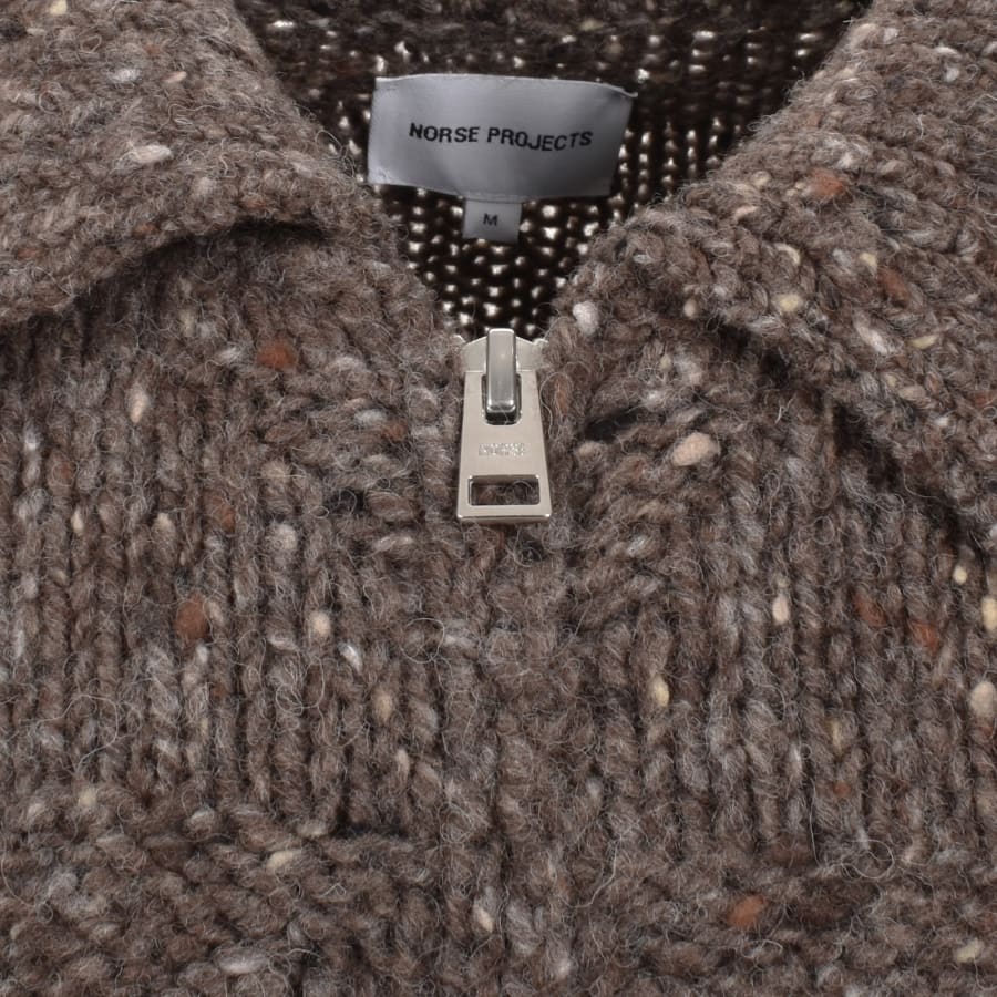 Image number 4 for Norse Projects Erik Donegal Diamond Jacket Brown