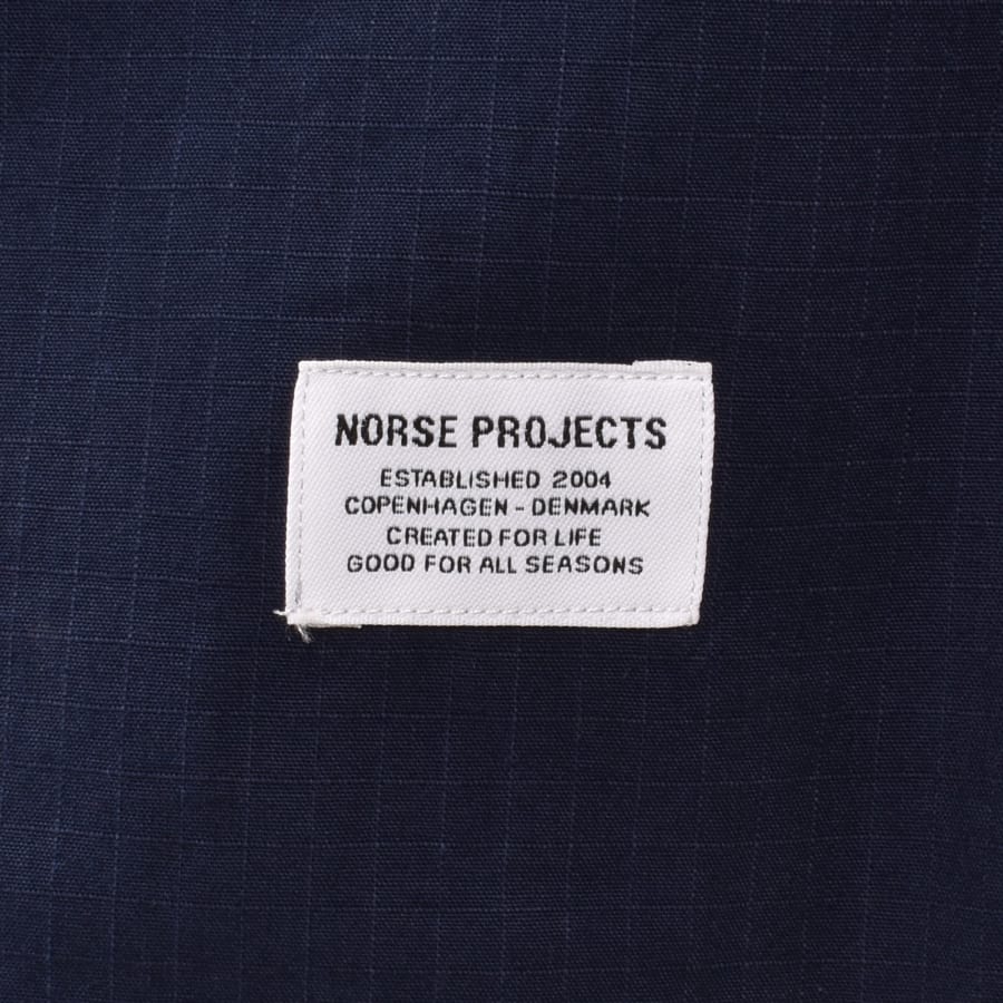 Image number 3 for Norse Projects Algot Ripstop Relaxed Shirt Blue