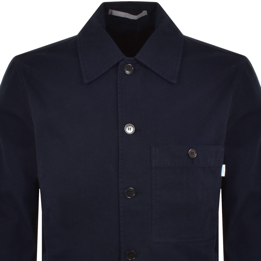 Image number 2 for Norse Projects Standard Twill Overshirt Navy