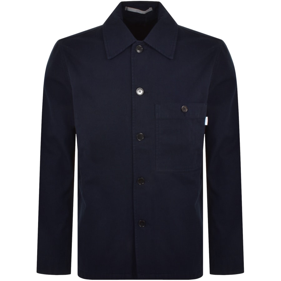 Image number 1 for Norse Projects Standard Twill Overshirt Navy