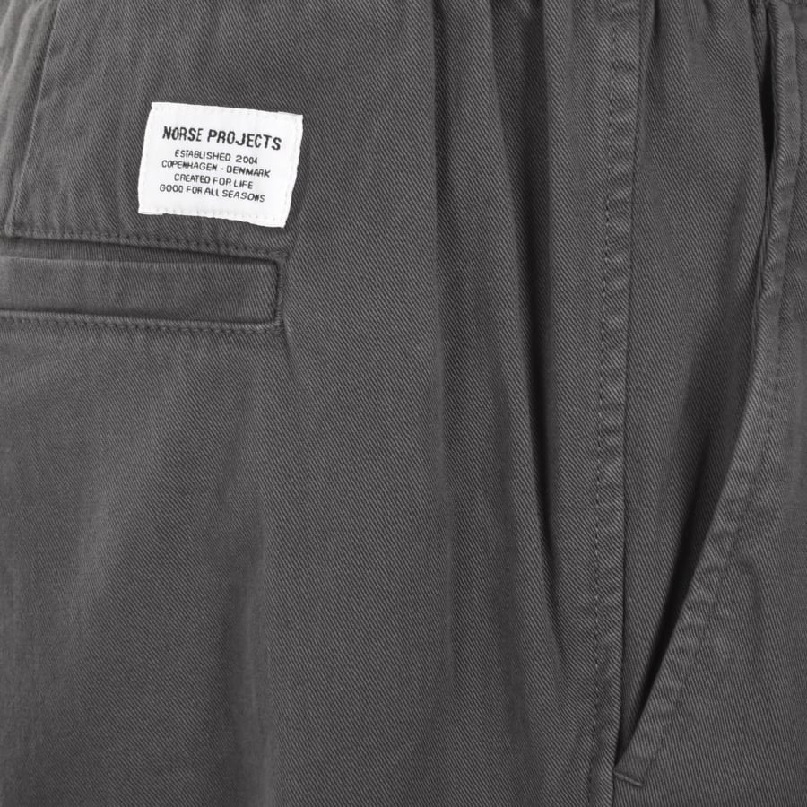 Image number 3 for Norse Projects Ezra Relaxed Twill Trousers Grey