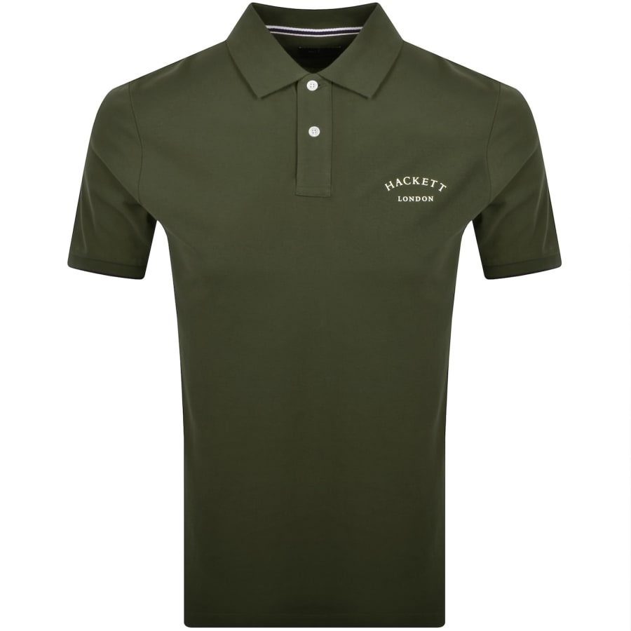 Image number 1 for Hackett Essential Logo Polo T Shirt Green