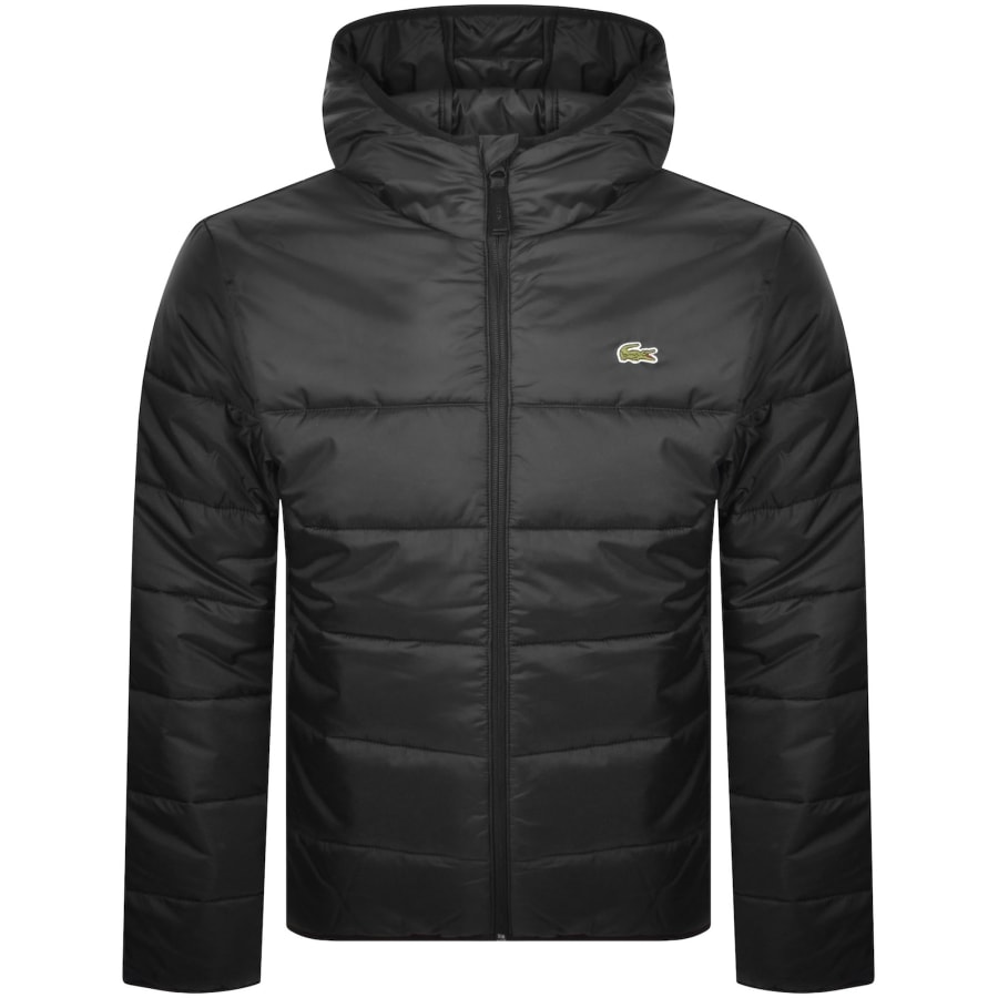 Image number 1 for Lacoste Hooded Logo Jacket Black