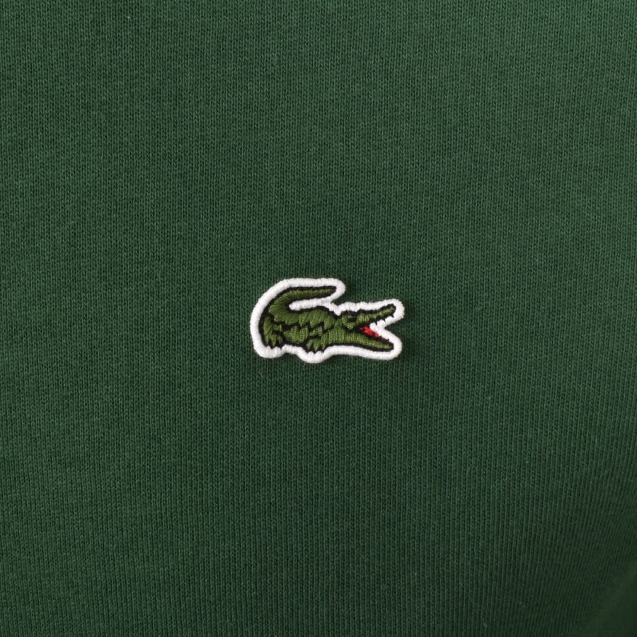 Image number 3 for Lacoste Core Logo Hoodie Green