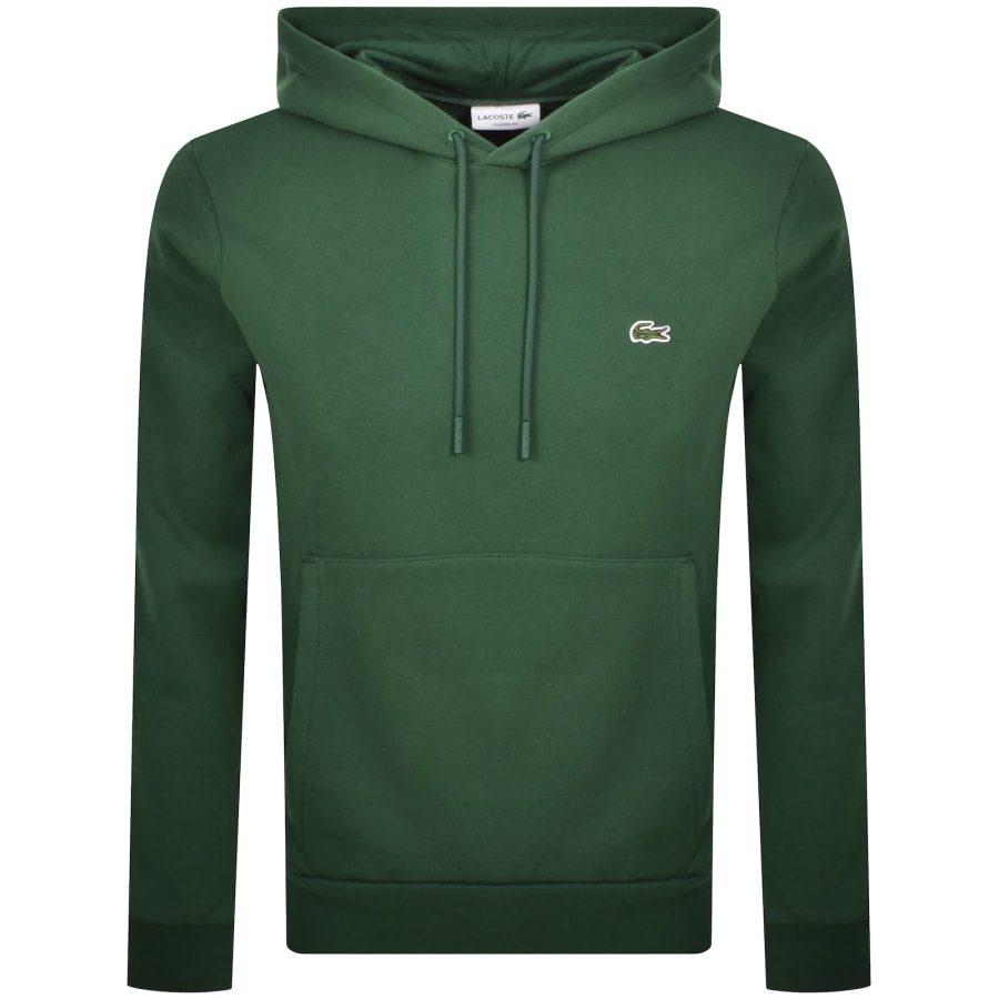 Image number 1 for Lacoste Core Logo Hoodie Green