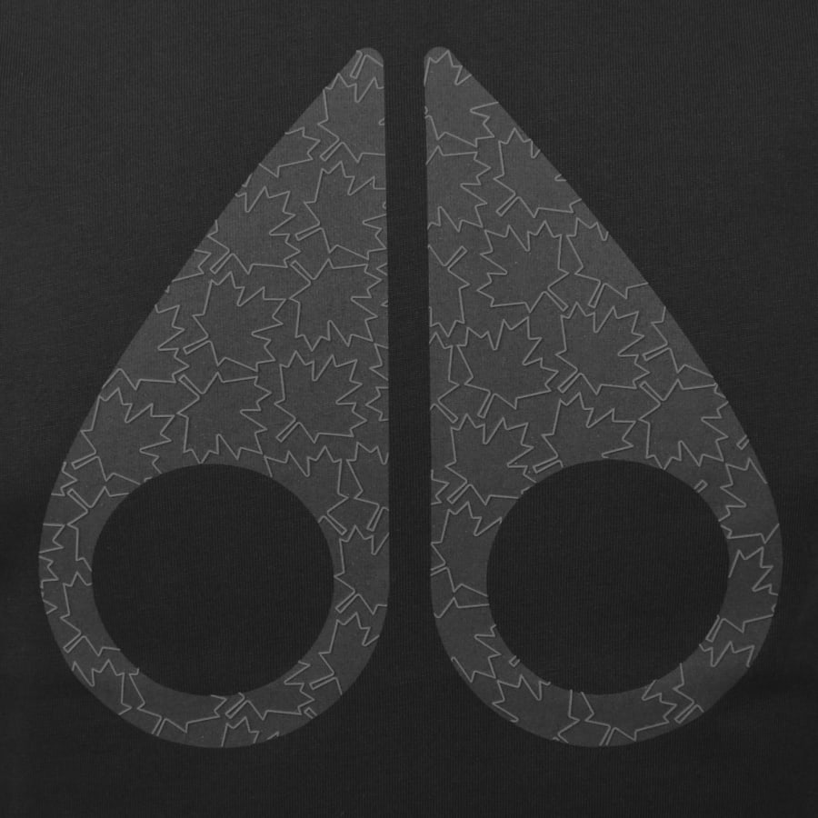 Image number 3 for Moose Knuckles Chamblee Leaf T Shirt Black