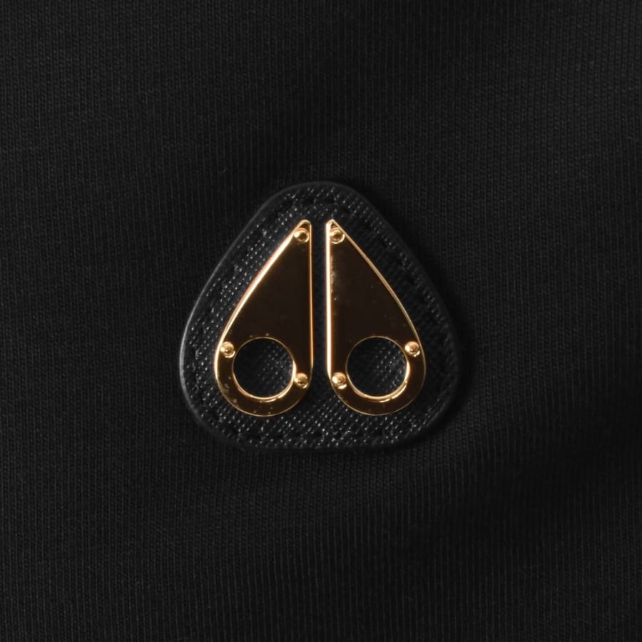 Image number 3 for Moose Knuckles Crescent Gold T Shirt Black