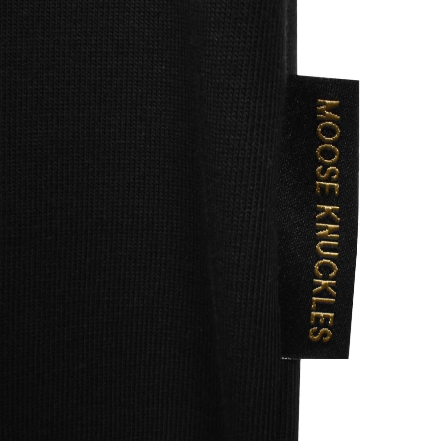 Image number 4 for Moose Knuckles Crescent Gold T Shirt Black