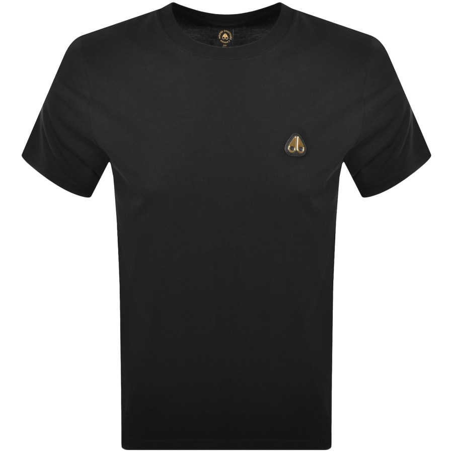 Image number 1 for Moose Knuckles Crescent Gold T Shirt Black