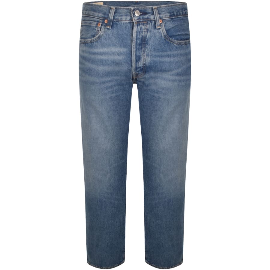 Image number 2 for Levis 501 Original Jeans Light Wash Blue