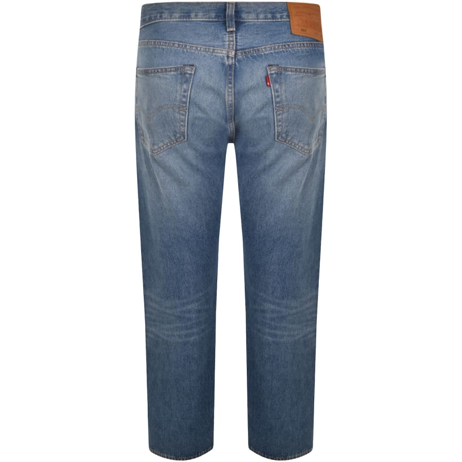 Image number 3 for Levis 501 Original Jeans Light Wash Blue