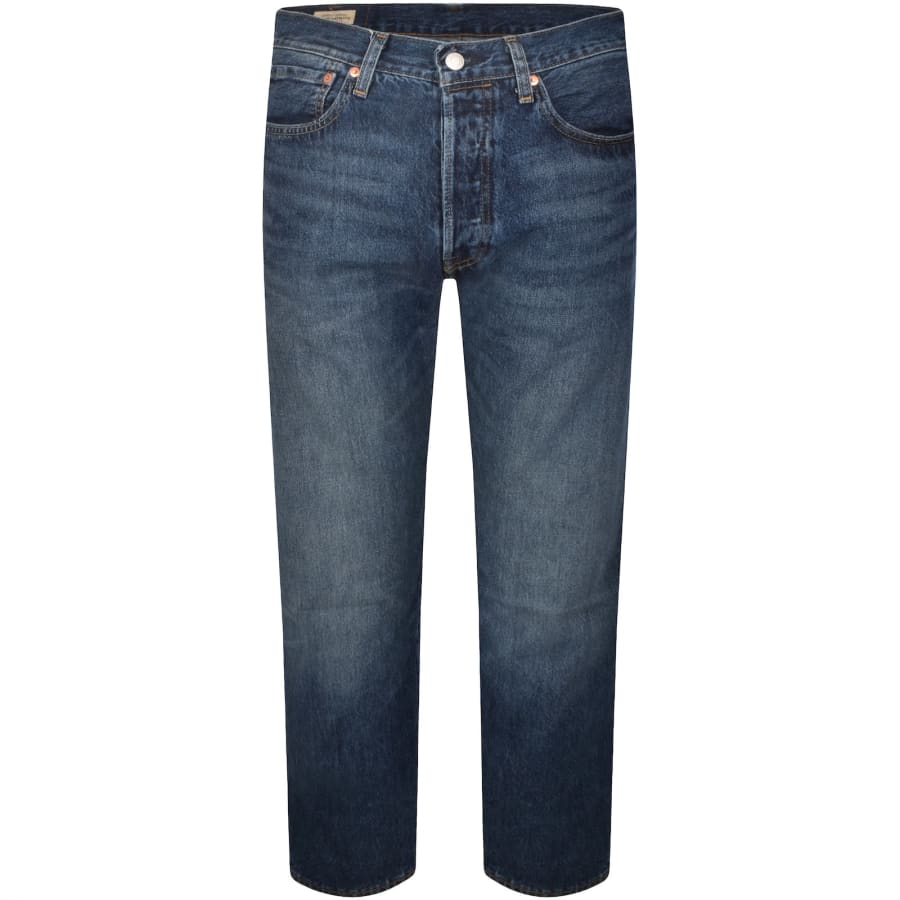 Image number 2 for Levis 501 Original Jeans Mid Wash Blue