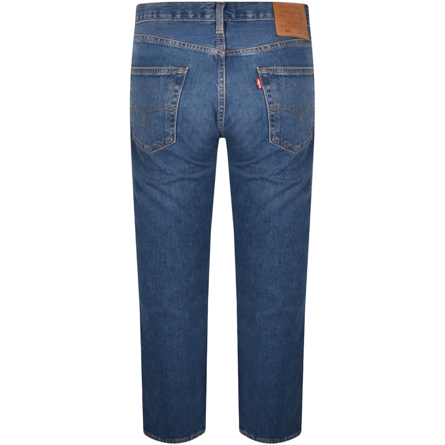 Image number 3 for Levis 501 Original Jeans Mid Wash Blue
