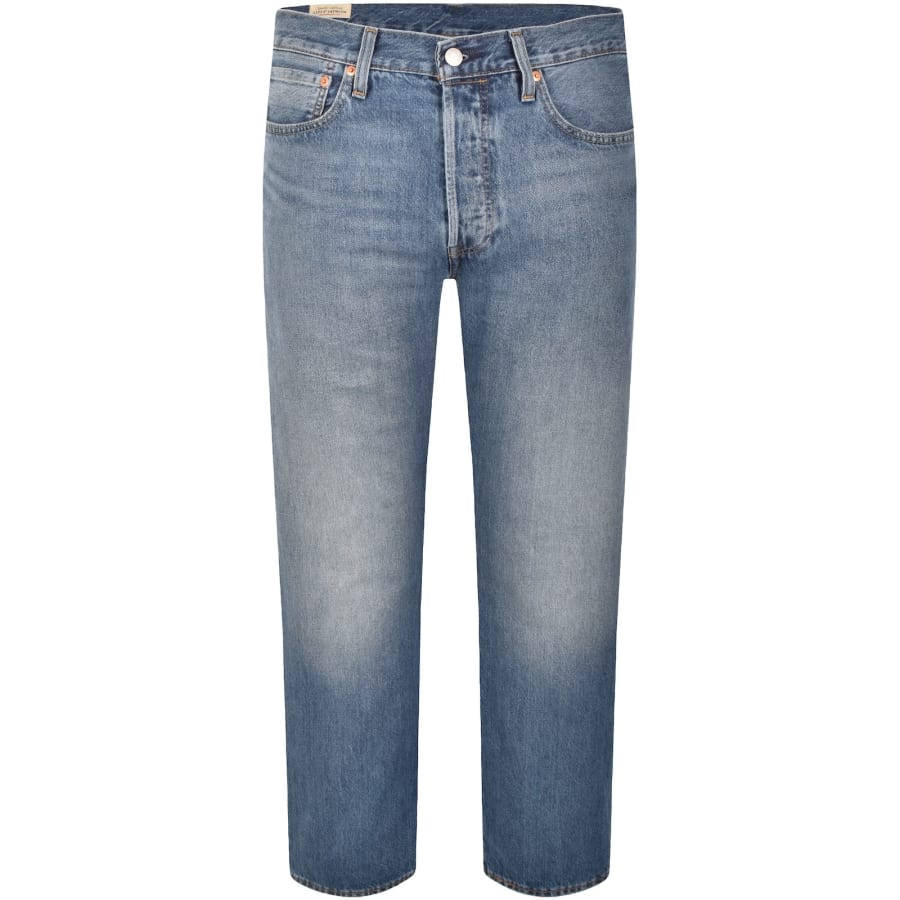 Image number 2 for Levis 501 Original Jeans Light Wash Blue