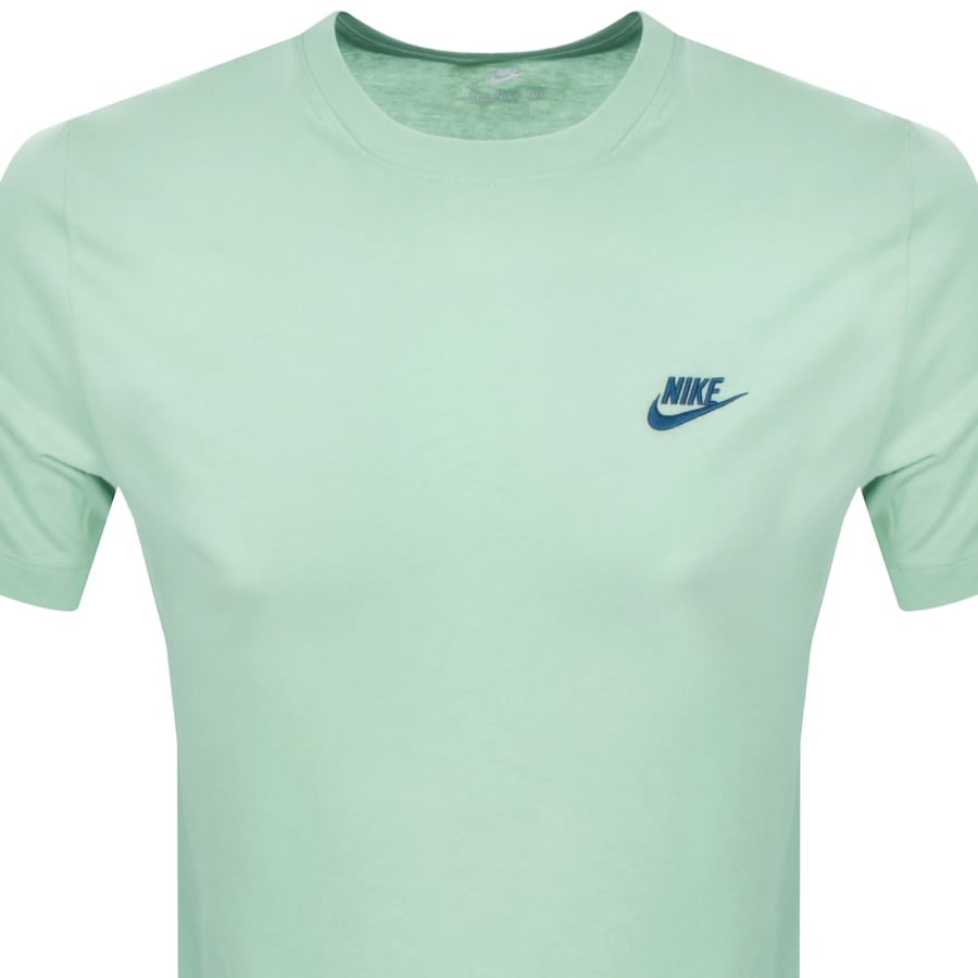 Image number 2 for Nike Sportswear Club T Shirt Green