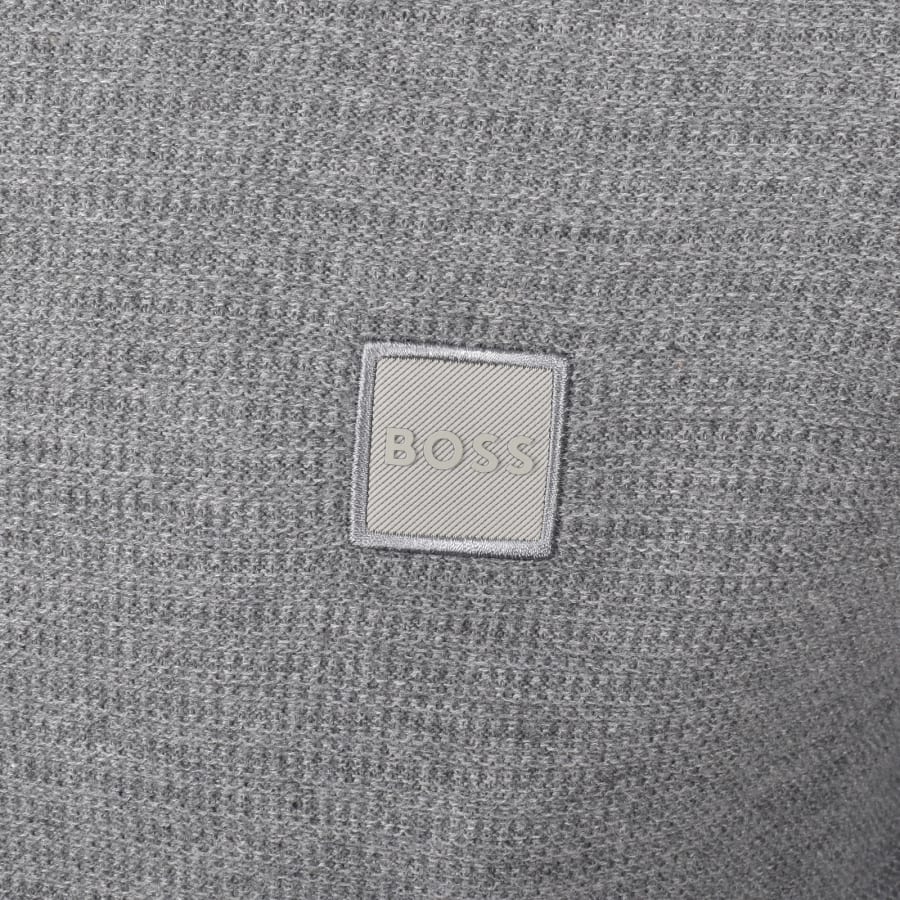 Image number 3 for BOSS Anion Knit Jumper Grey