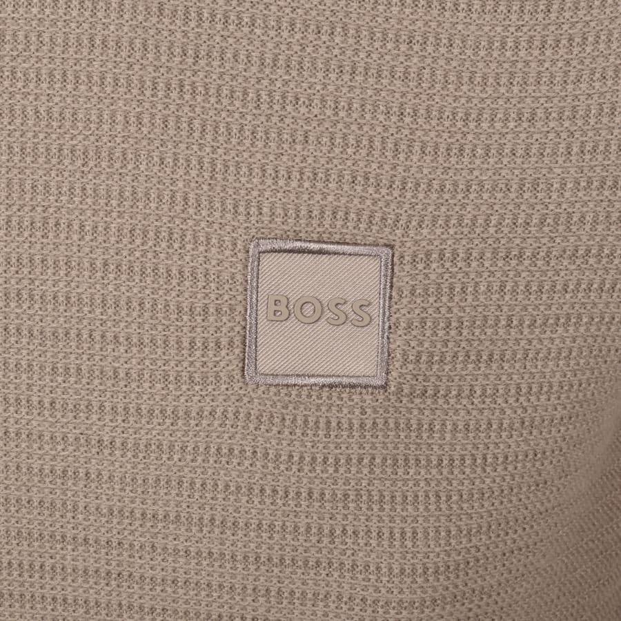 Image number 3 for BOSS Anion Knit Jumper Brown