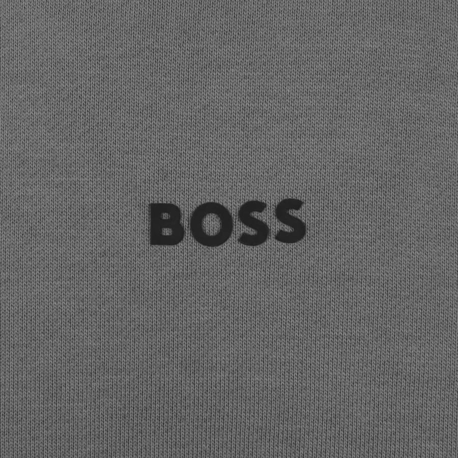 Image number 3 for BOSS Wesmall Pullover Hoodie Grey