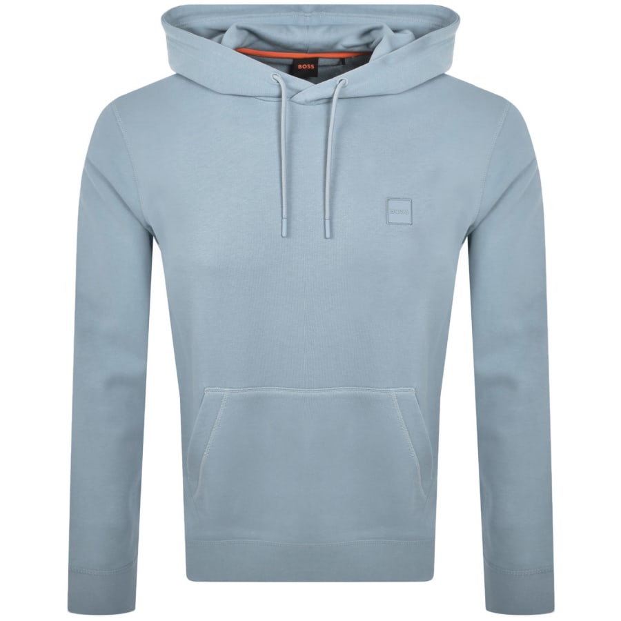 Image number 1 for BOSS Wetalk Pullover Hoodie Light Blue