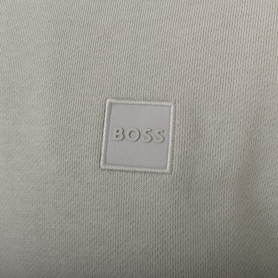Image number 3 for BOSS Zetrust Quarter Zip Sweatshirt Beige
