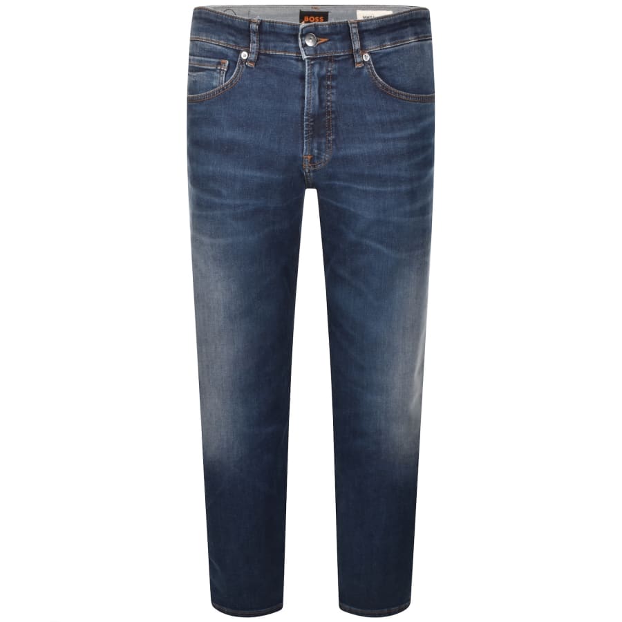 Image number 2 for BOSS Re Maine Regular Fit Mid Wash Blue