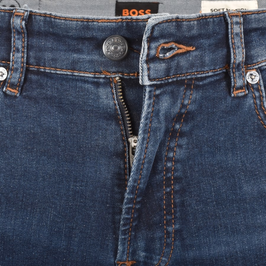 Image number 5 for BOSS Re Maine Regular Fit Mid Wash Blue