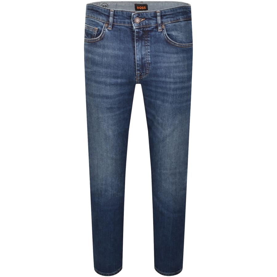 Image number 2 for BOSS Delaware Slim Fit Jeans Dark Blue