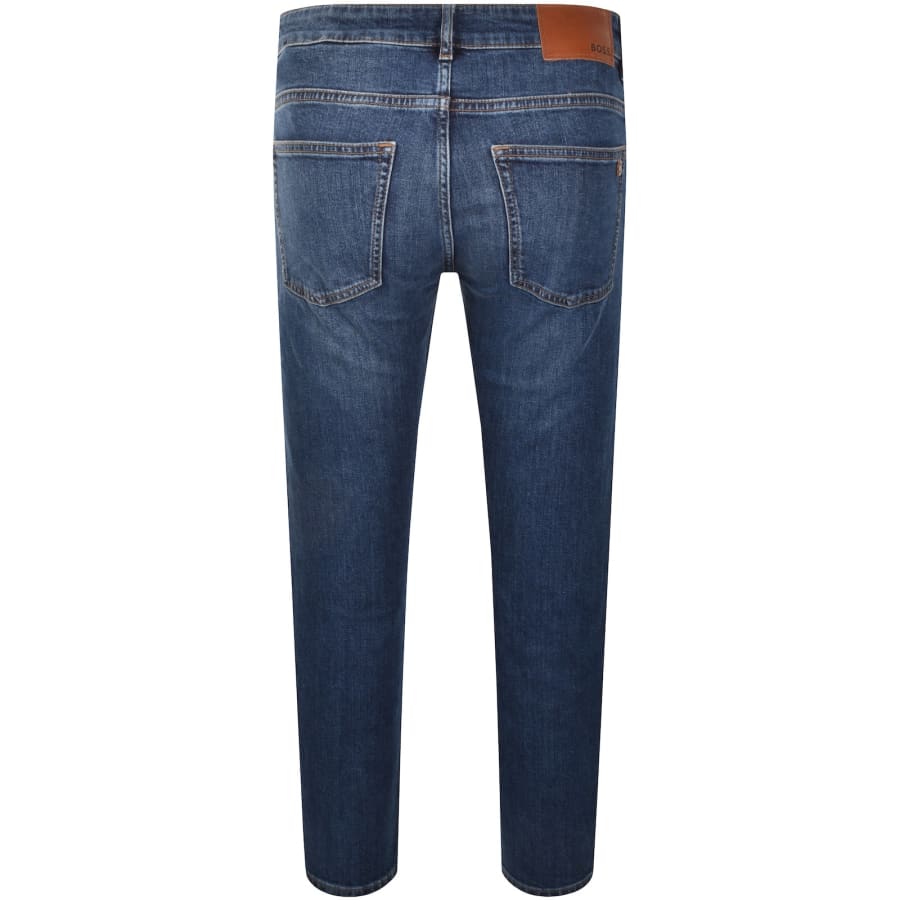 Image number 3 for BOSS Delaware Slim Fit Jeans Dark Blue