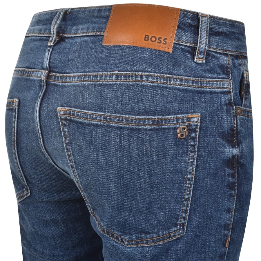 Image number 4 for BOSS Delaware Slim Fit Jeans Dark Blue