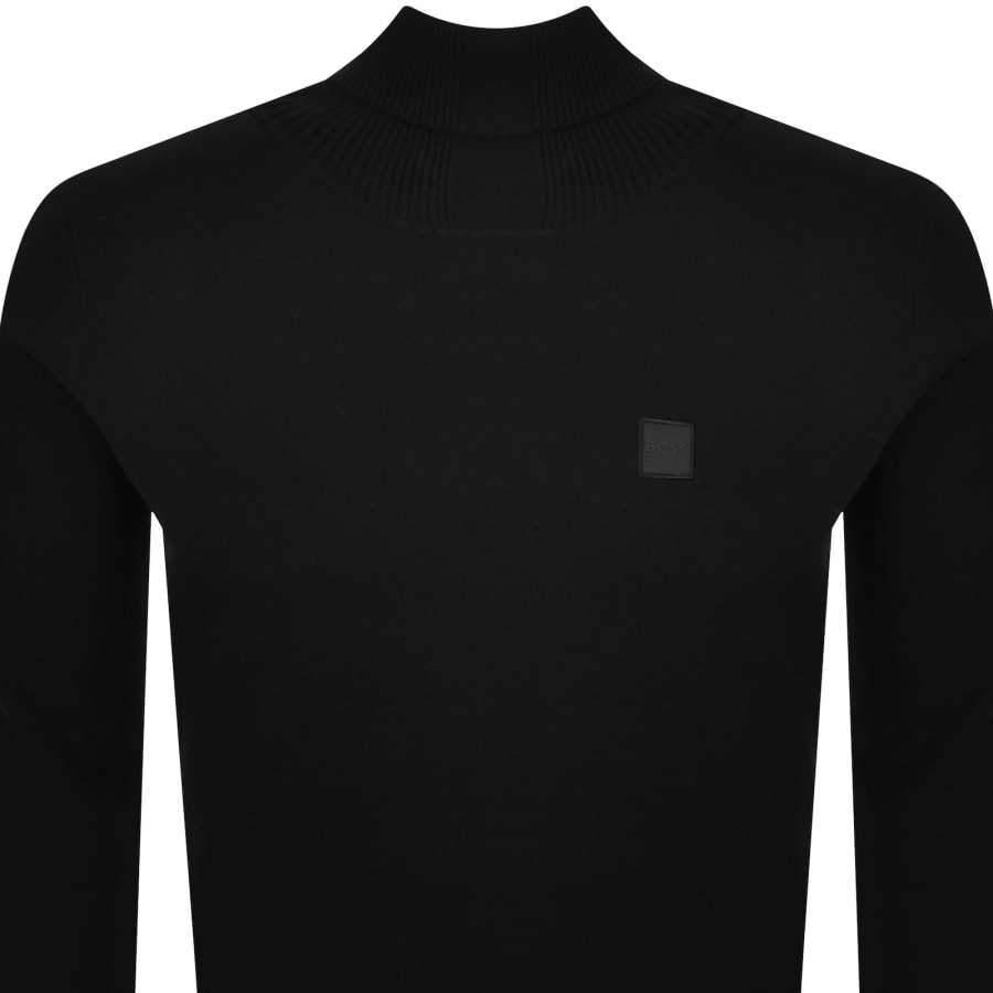 Image number 2 for BOSS Akiro Knit Jumper Black