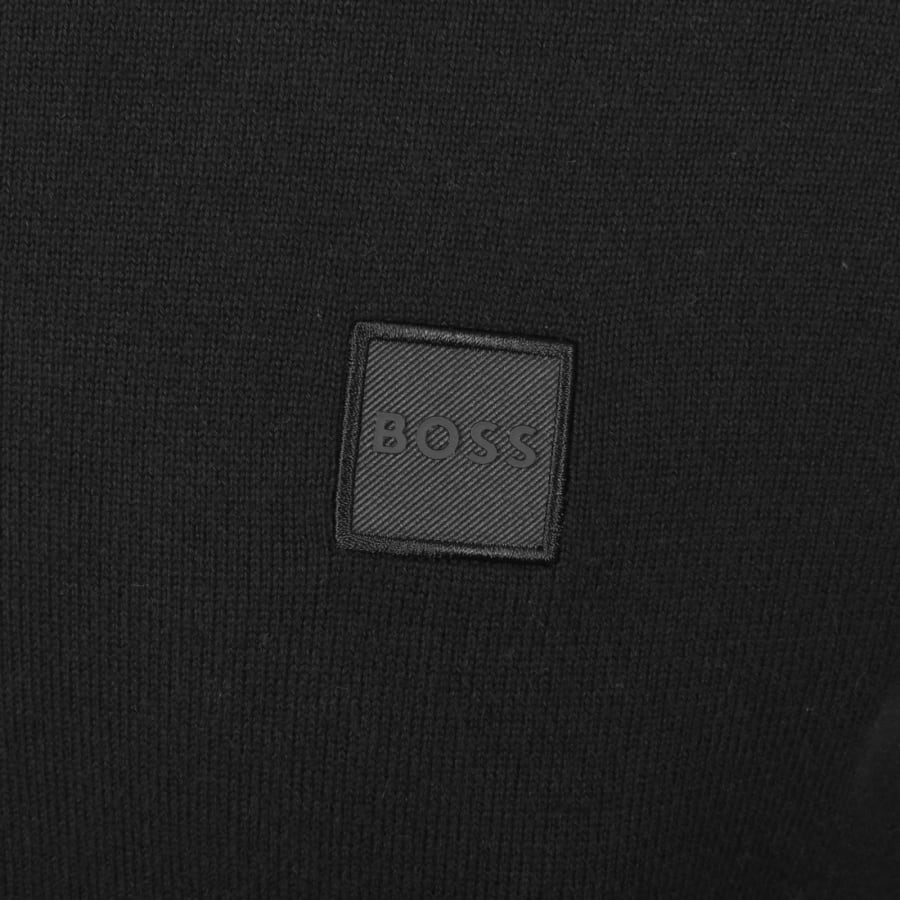 Image number 3 for BOSS Akiro Knit Jumper Black