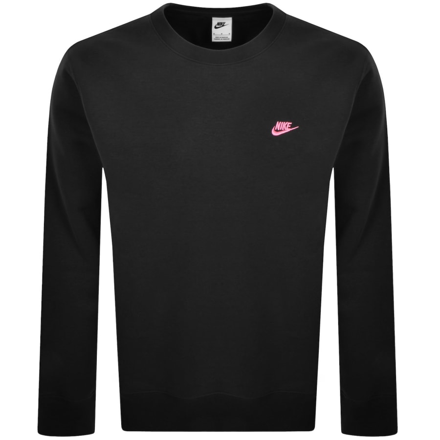 Image number 1 for Nike Crew Neck Club Sweatshirt Black