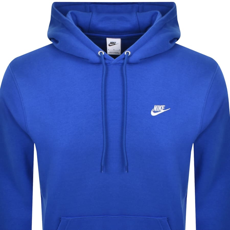 Image number 2 for Nike Club Hoodie Blue