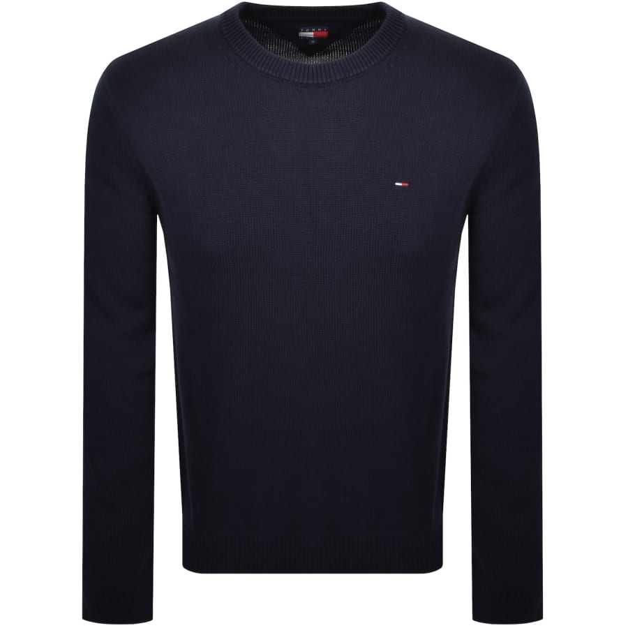 Image number 1 for Tommy Jeans Flag Slim Sweatshirt Navy