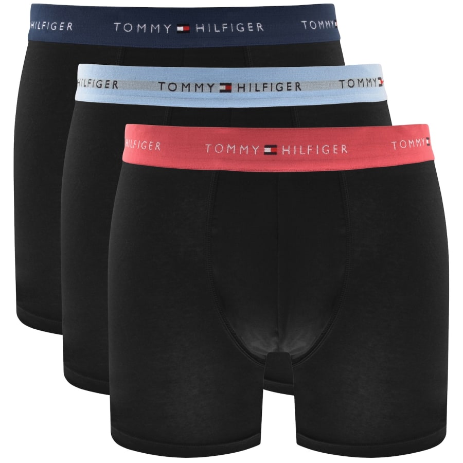 Image number 1 for Tommy Hilfiger Underwear 3 Pack Boxers Black