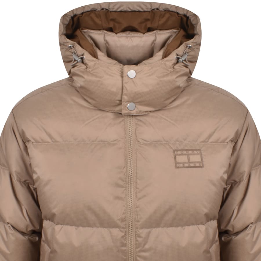 Image number 2 for Tommy Jeans Alaska Puffer Jacket Beige