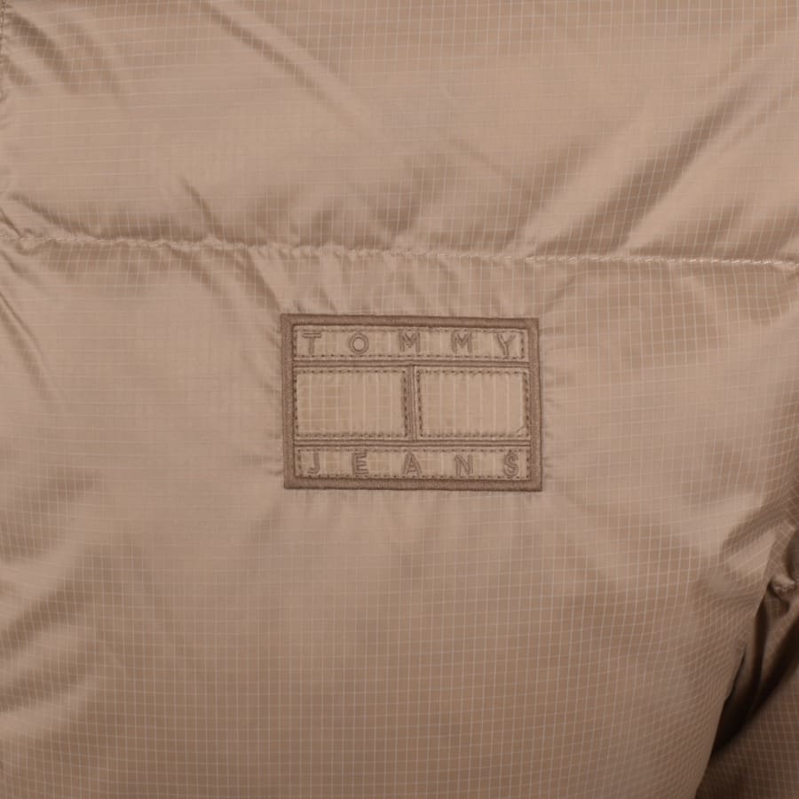 Image number 3 for Tommy Jeans Alaska Puffer Jacket Beige