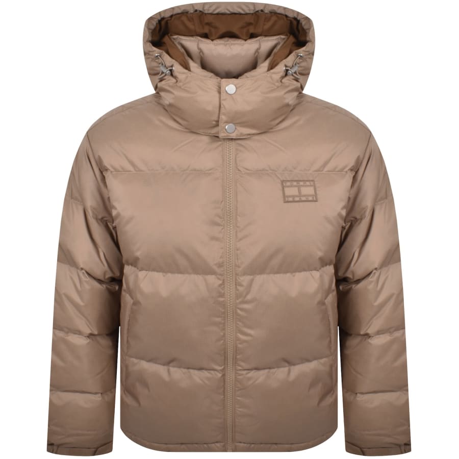 Image number 1 for Tommy Jeans Alaska Puffer Jacket Beige