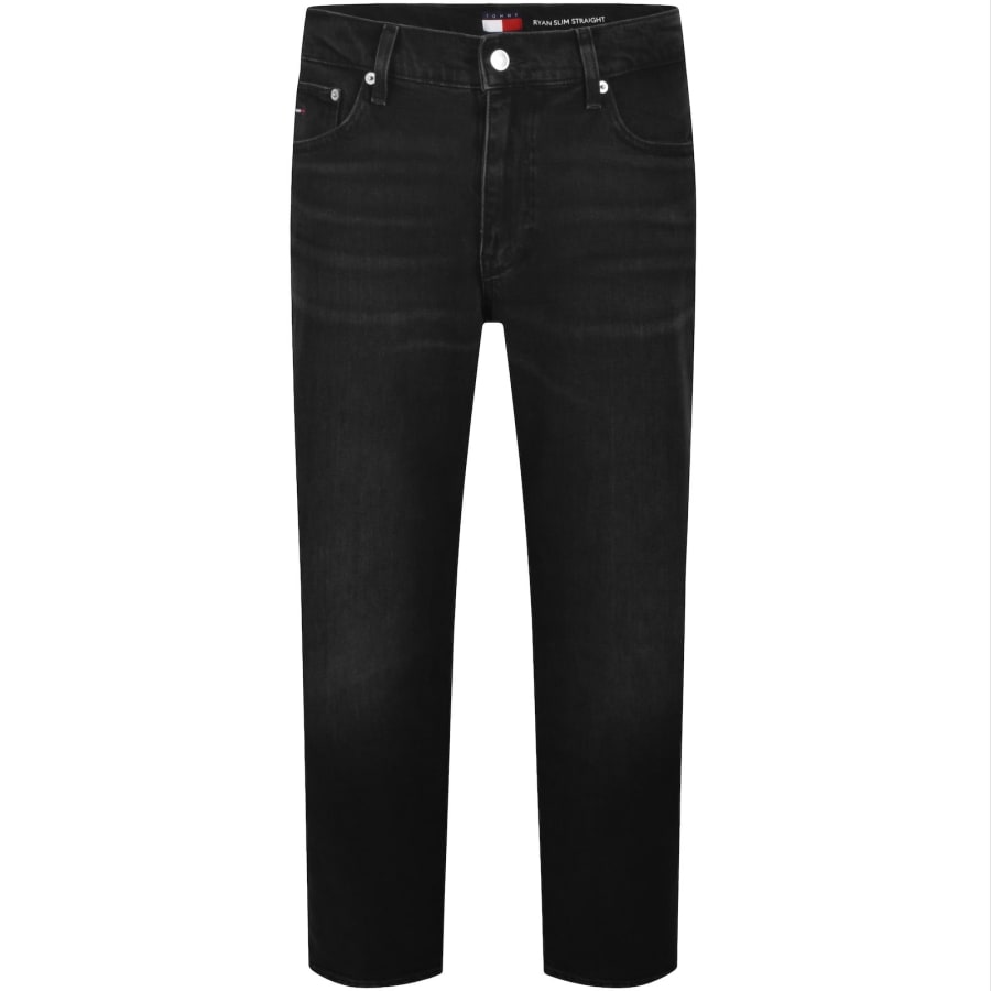 Image number 2 for Tommy Jeans Ryan Slim Straight Jeans Black