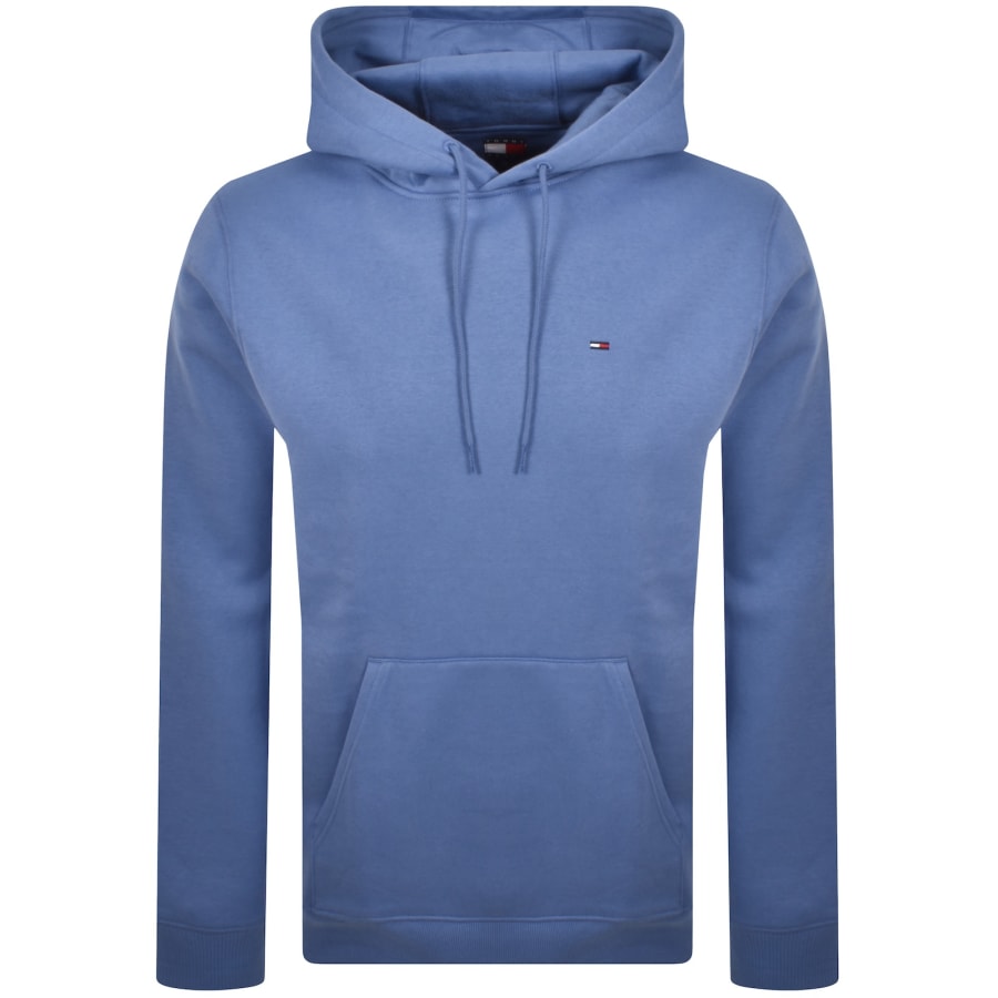 Image number 1 for Tommy Jeans Flag Logo Hoodie Blue