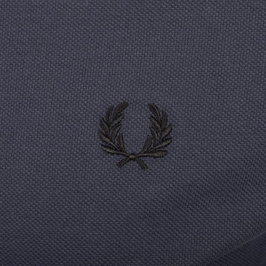 Image number 3 for Fred Perry Twin Tipped Polo Dark Airforce Navy