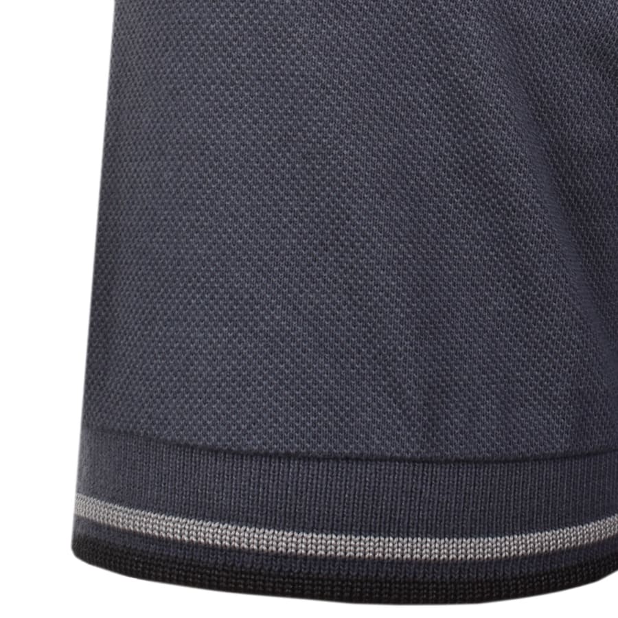 Image number 4 for Fred Perry Twin Tipped Polo Dark Airforce Navy