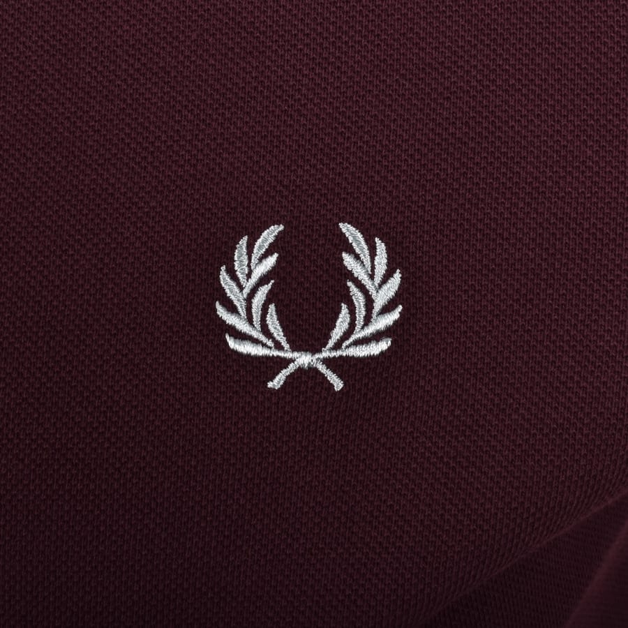 Image number 3 for Fred Perry Twin Tipped Polo Oxblood