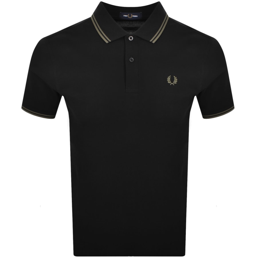 Image number 1 for Fred Perry Twin Tipped Polo T Shirt Black