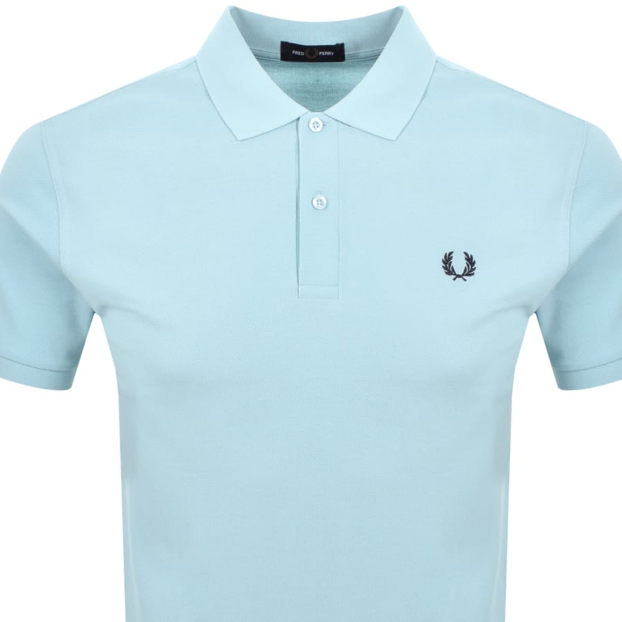 Image number 2 for Fred Perry Plain Polo T Shirt Blue