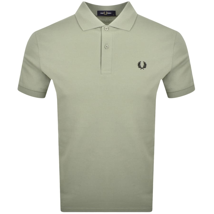 Image number 1 for Fred Perry Polo T Shirt Seagrass Green
