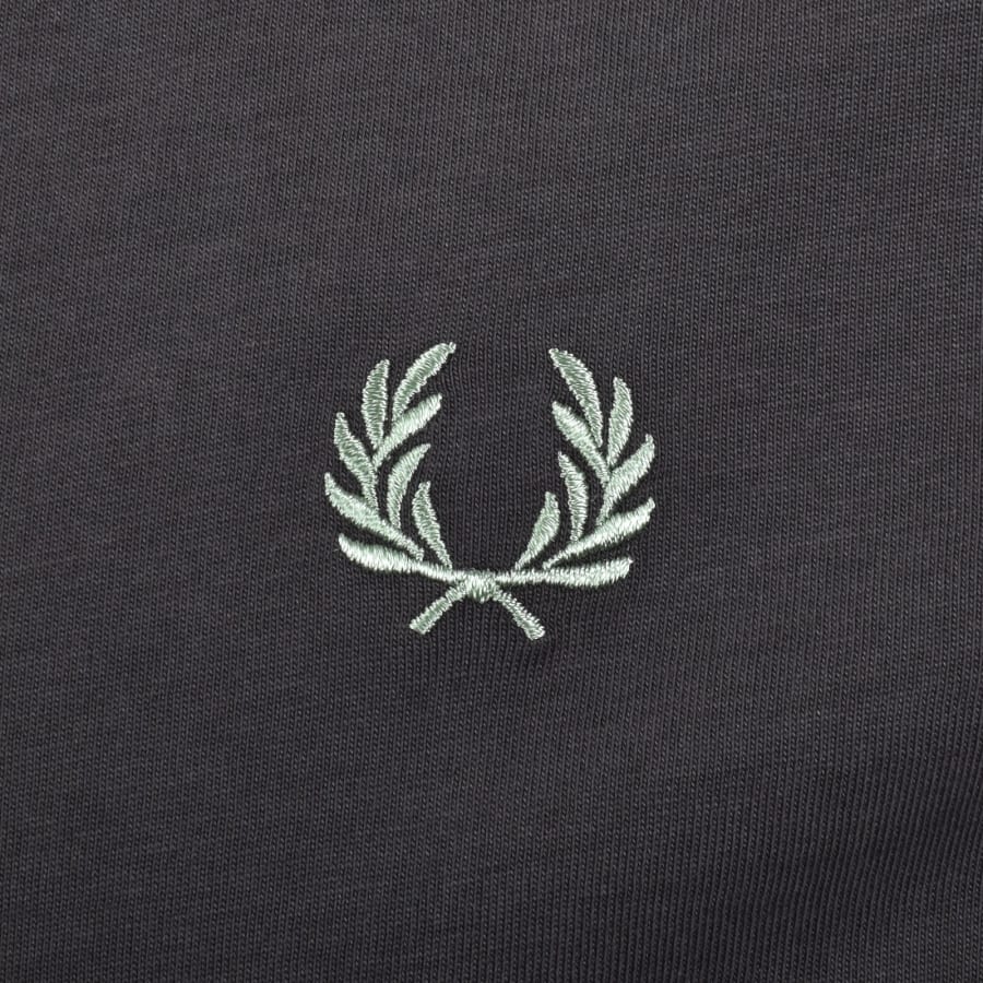 Image number 3 for Fred Perry Ringer T Shirt Anchor Grey